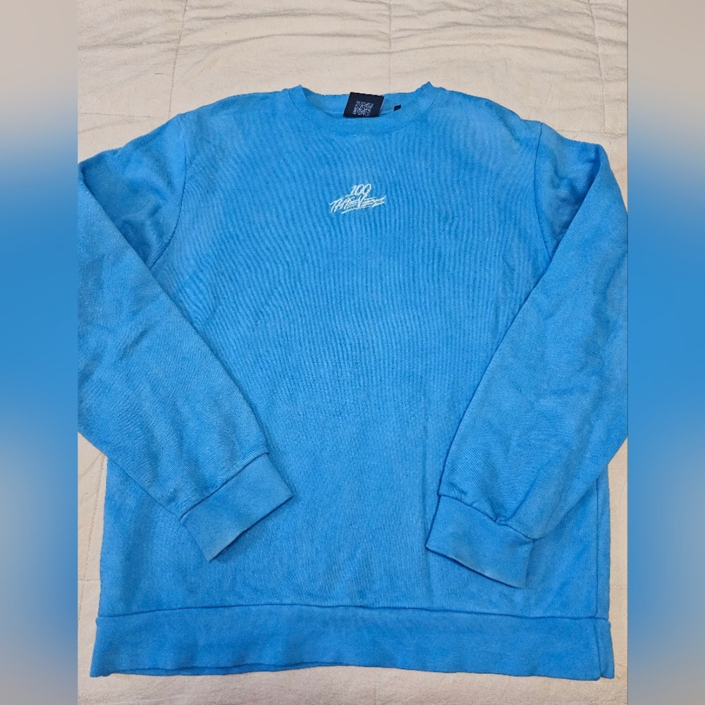 100 Thieves Vibrant Blue Crewneck Sweater